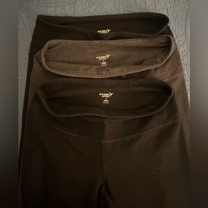 Old Navy Active Go-Dry Black and Grey Leggings Bundle of three